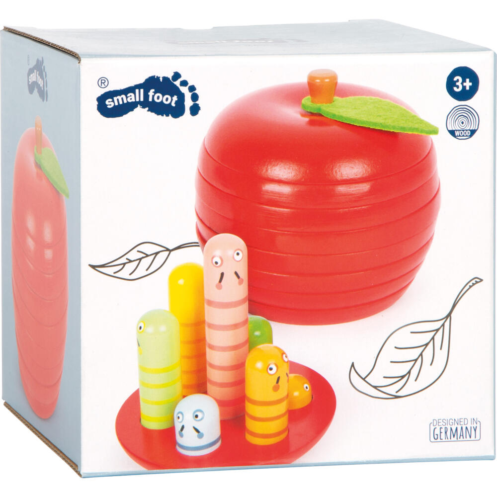 Legler Small Foot Lernspiel Logisteck Apfel, Motorikspielzeug, ab 3 Jahre, Holz, 11915