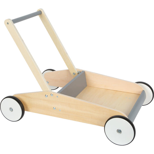 Legler Small Foot Lauflernwagen Schiefergrau, Laufrad, ab 12 Monate, Holz, Grau, 12550