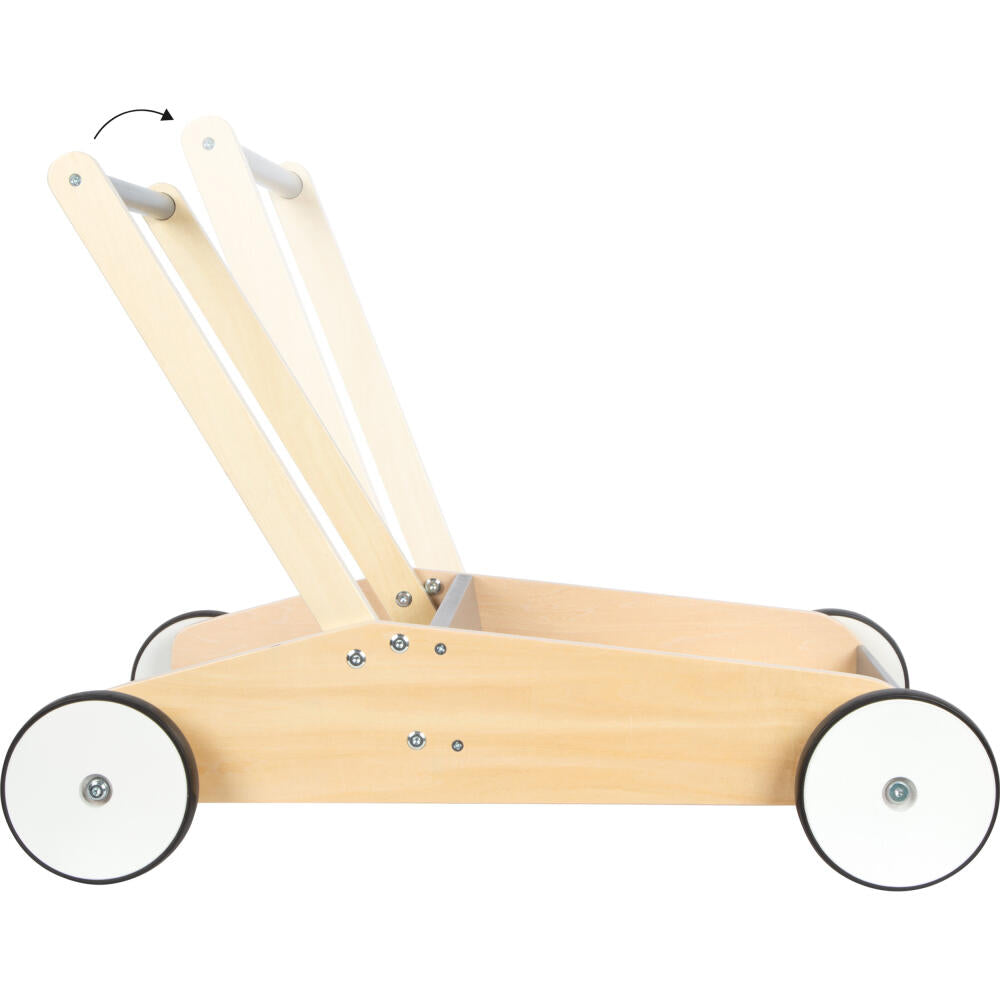 Legler Small Foot Lauflernwagen Schiefergrau, Laufrad, ab 12 Monate, Holz, Grau, 12550