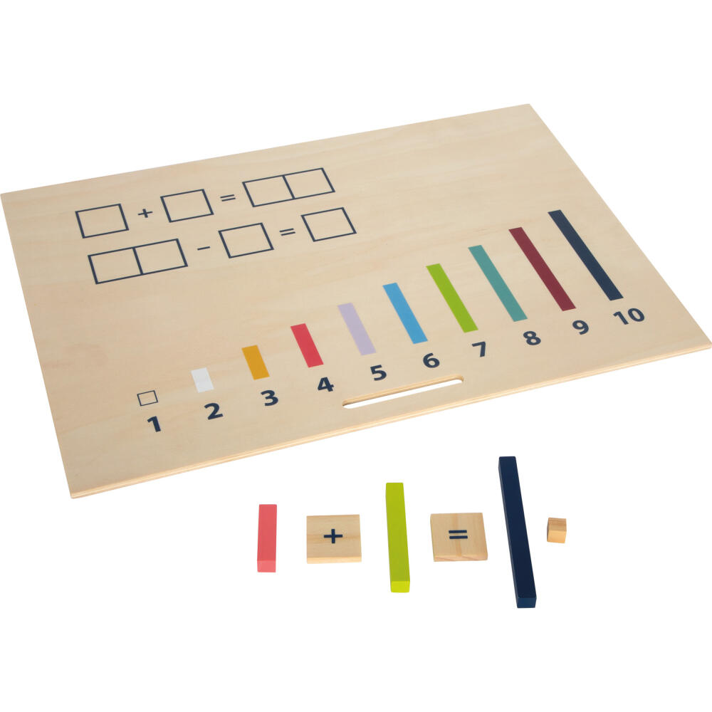 Legler Small Foot Lernbox Rechenstäbchen mit Zahlen Educate, Lernspielzeug, ab 6 Jahre, Holz, 12559
