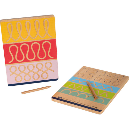 Legler Small Foot Schreibtafel-Set Educate, Lernspielzeug, ab 5 Jahre, Holz, 12560