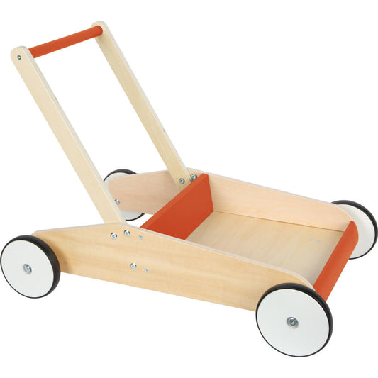 Legler Small Foot Lauflernwagen Kupferrot, Lauflernhilfe, ab 12 Monate, Holz, Kupferrot, 12610