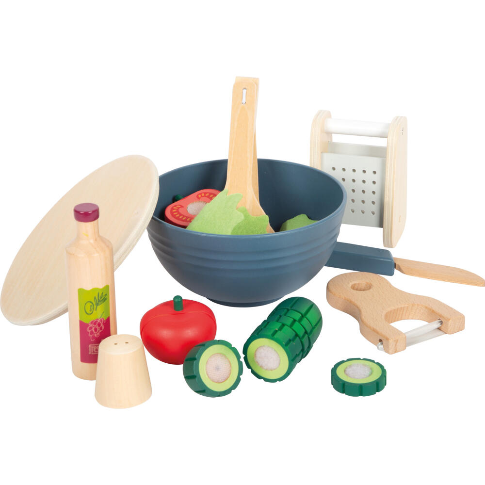 Legler Small Foot Schneide-Set Salat fresh, Rollenspielzeug, ab 24 Monate, Holz, Bunt, 12612