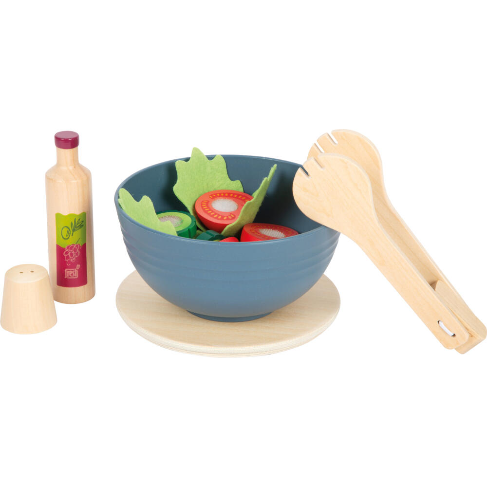 Legler Small Foot Schneide-Set Salat fresh, Rollenspielzeug, ab 24 Monate, Holz, Bunt, 12612