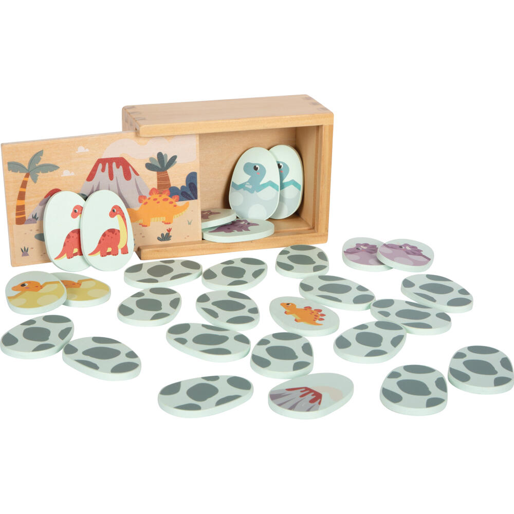 Legler Small Foot Memo Dino, Gesellschaftsspiel, ab 24 Monate, Holz, Bunt, 12616