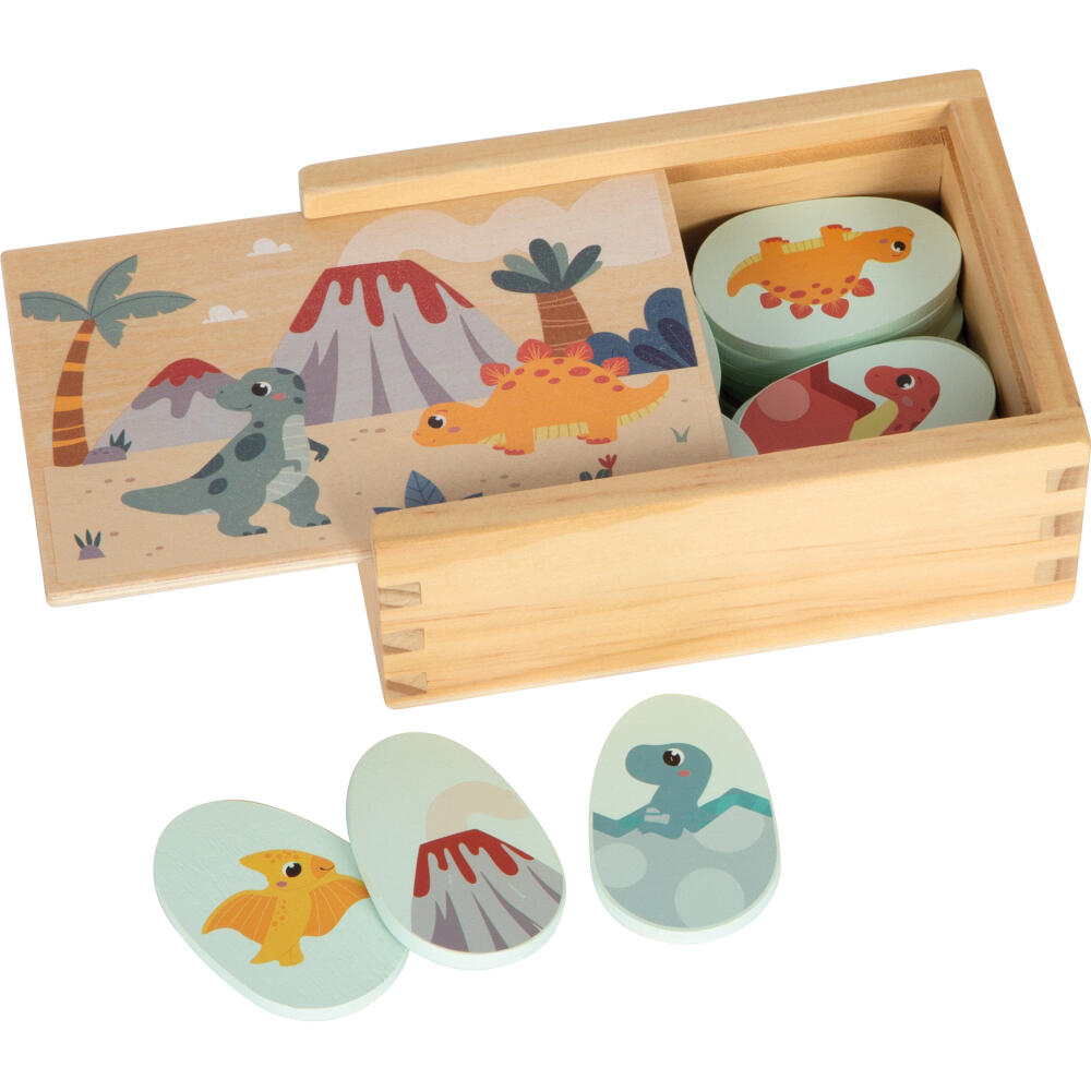 Legler Small Foot Memo Dino, Gesellschaftsspiel, ab 24 Monate, Holz, Bunt, 12616