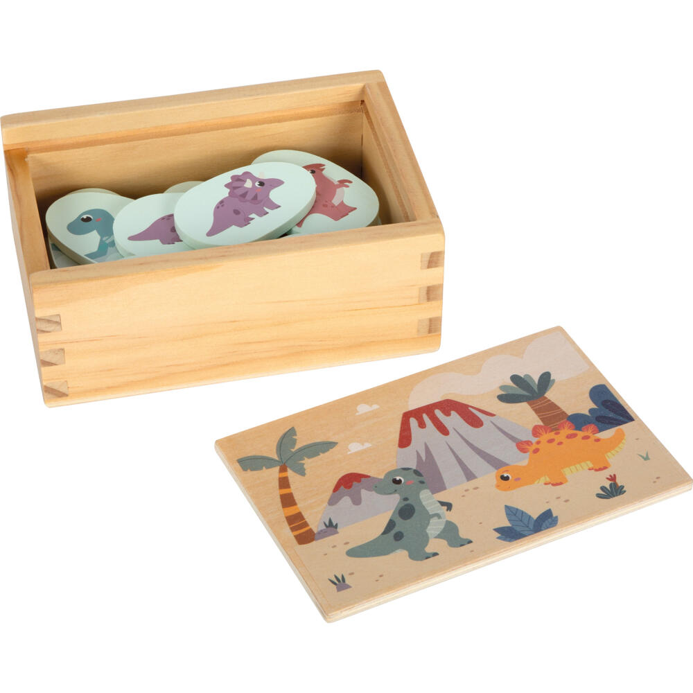 Legler Small Foot Memo Dino, Gesellschaftsspiel, ab 24 Monate, Holz, Bunt, 12616