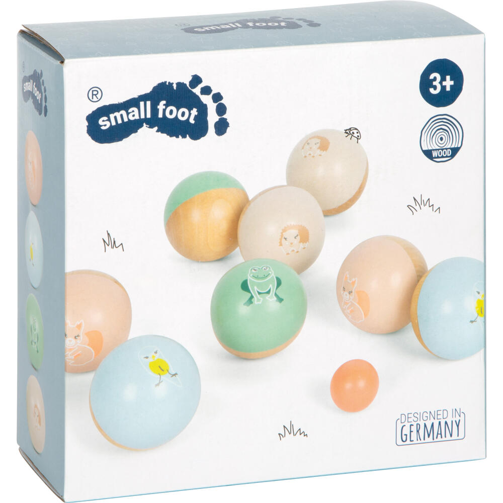 Legler Small Foot Boule Garden Buddies, Geschicklichskeitsspiel, ab 3 Jahre, Holz, Bunt, 12643