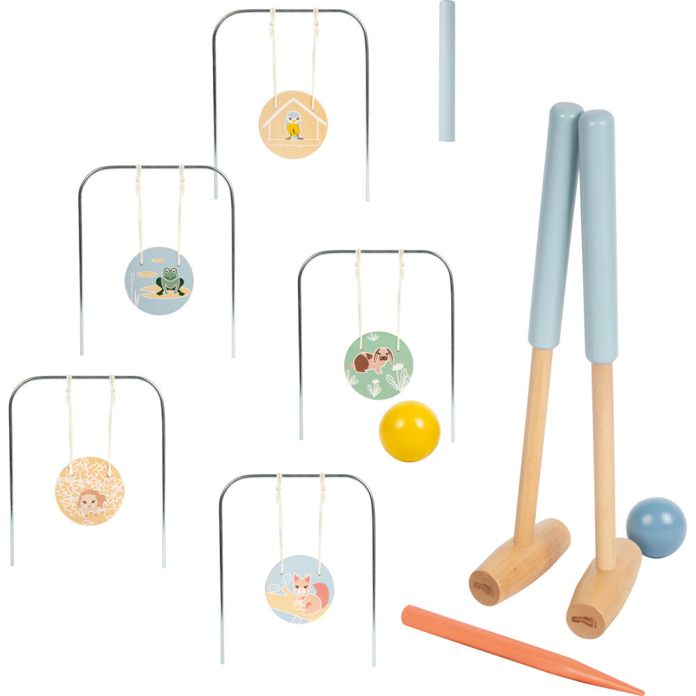 Legler Small Foot Krocket Garden Buddies, Outdoorspielzeug, ab 3 Jahre, Holz, Bunt, 12646