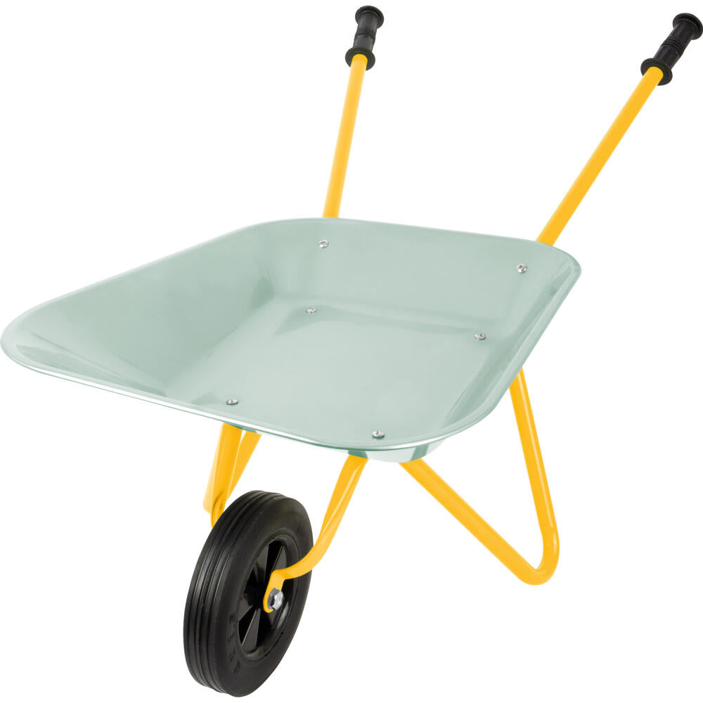 Legler Small Foot Schubkarre Tiny Garden, Sandkasten, Outdoorspielzeug, ab 3 Jahre, Metall, 12662