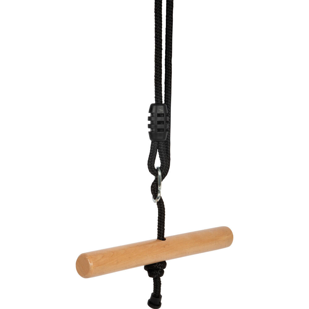 Legler Small Foot Trapezschaukel Twist Black Line, Schaukel, Outdoorspielzeug, ab 3 Jahre, Kunststoff, Schwarz, 12675