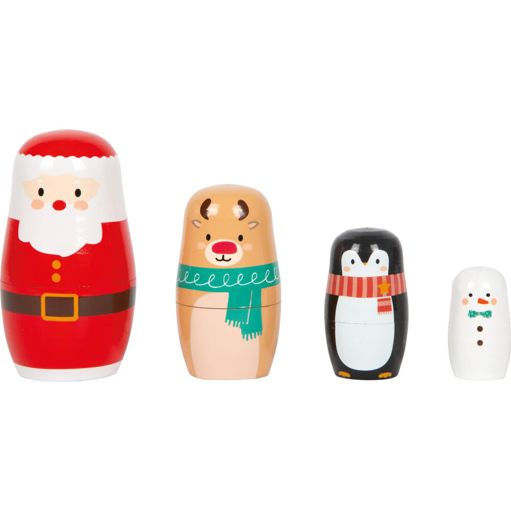 Legler Small Foot Matrjoschka Weihnachten, Puppe, Dekoration, ab 24 Monate, Holz, Bunt, 12682
