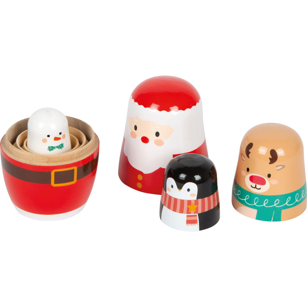 Legler Small Foot Matrjoschka Weihnachten, Puppe, Dekoration, ab 24 Monate, Holz, Bunt, 12682
