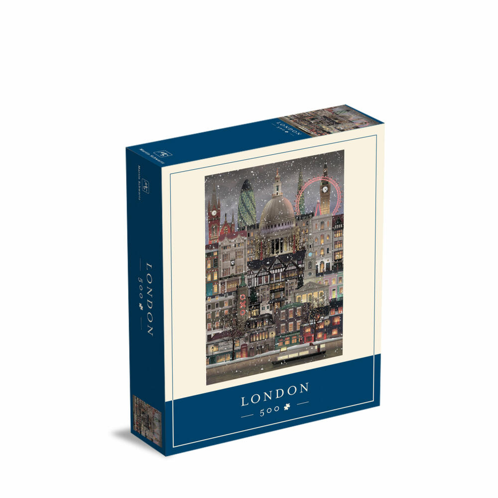 Martin Schwartz Puzzle London Christmas, Städtepuzzle England, 33 x 47 cm, 500 Teile, MS1621