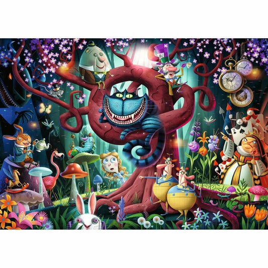 Ravensburger Alice im Wunderland Fast jeder ist verrückt, Puzzle, Erwachsenenpuzzle, 1000 Teile, 12000490