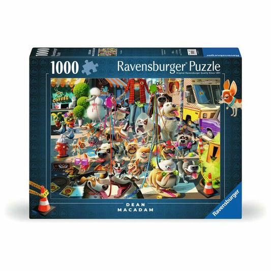 Ravensburger Vierbeiner auf Tour, Puzzle, Erwachsenenpuzzle, 1000 Teile, 12000876