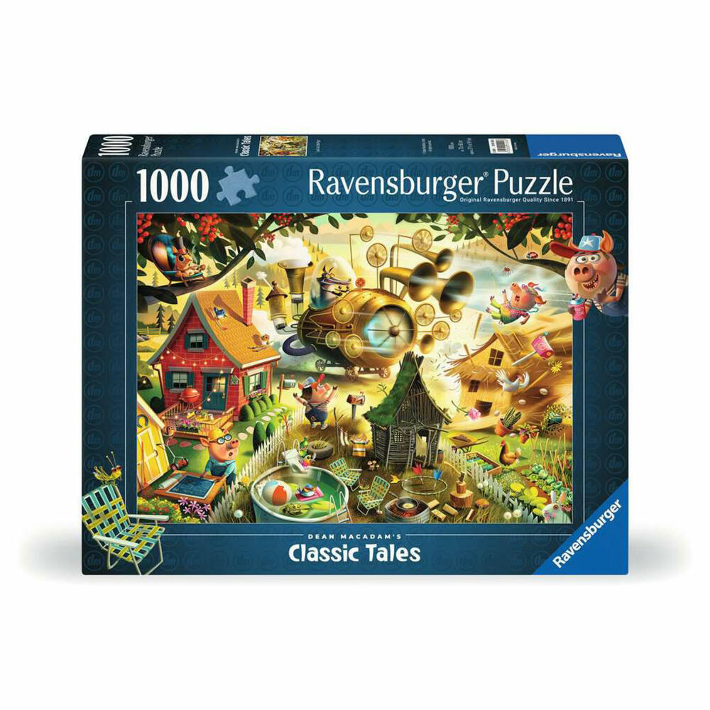 Ravensburger Aufgepasst, kleine Schweinchen!, Puzzle, Erwachsenenpuzzle, 1000 Teile, 12001004
