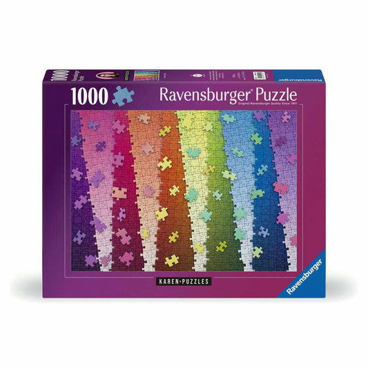 Ravensburger Kunterbunte Puzzleteile, Puzzle, Erwachsenenpuzzle, 1000 Teile, 12001027