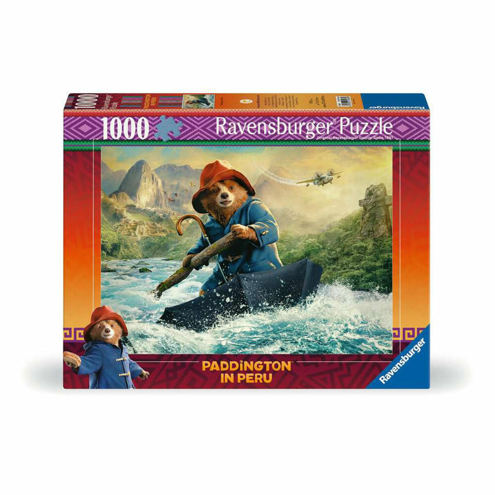 Ravensburger Paddington in Peru, Puzzle, Kinder, Erwachsenenpuzzle, 1000 Teile, 12001266