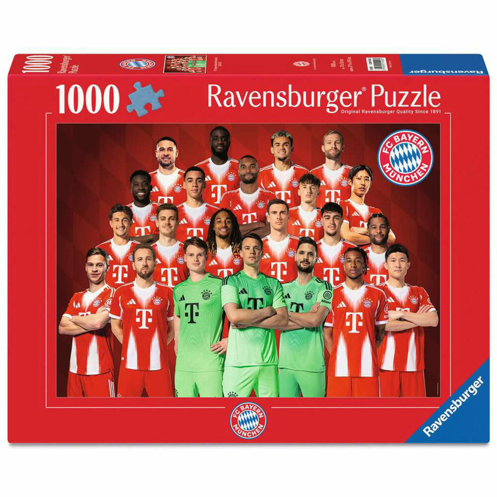 Ravensburger FC Bayern München Saison 2025/2026, Puzzle, Erwachsenenpuzzle, 1000 Teile, 12001506