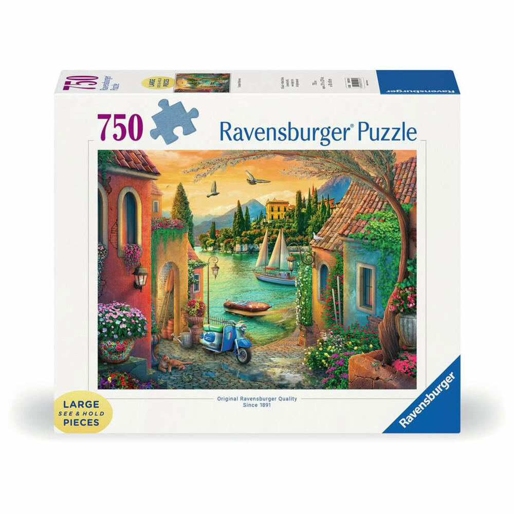 Ravensburger Idyllischer Comer See, Puzzle, Erwachsenenpuzzle, 750 Teile, 12001516