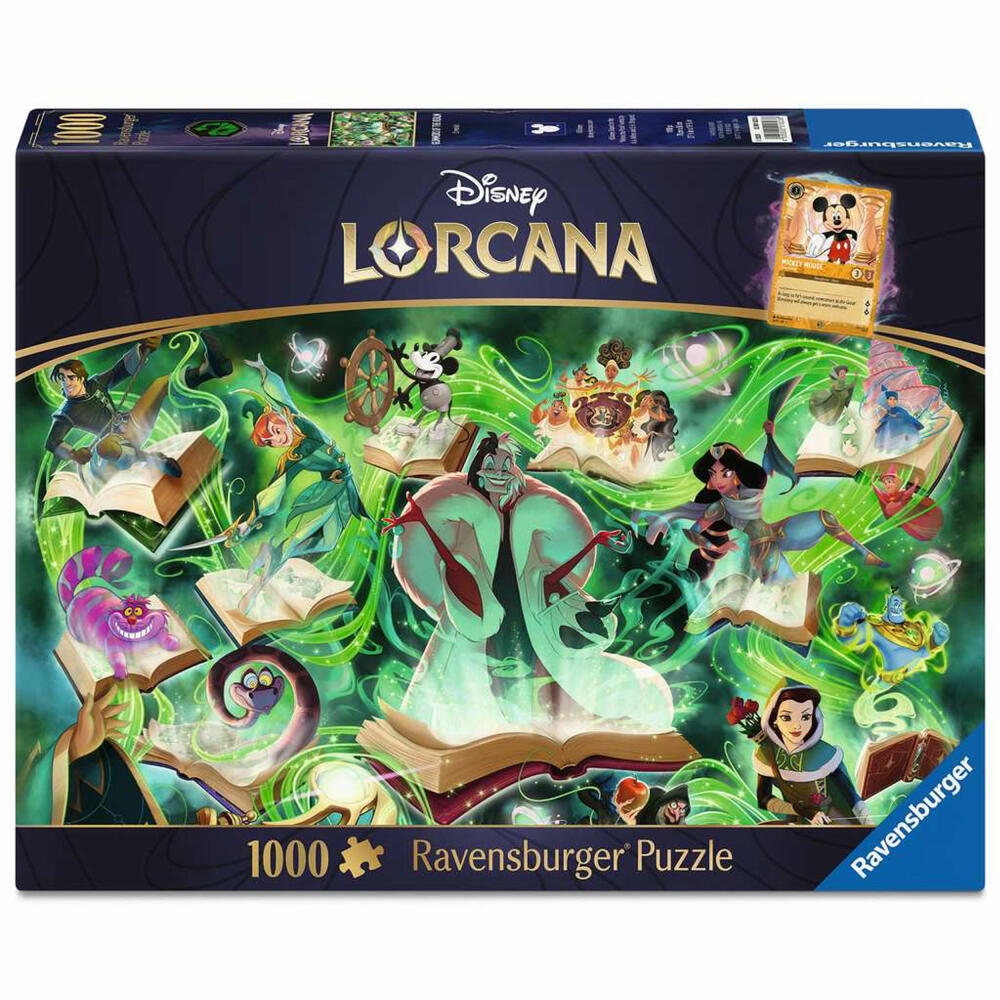 Ravensburger Disney Lorcana Glimmers of the Realm: Emerald, Puzzle, Erwachsenenpuzzle, 1000 Teile, 12001623