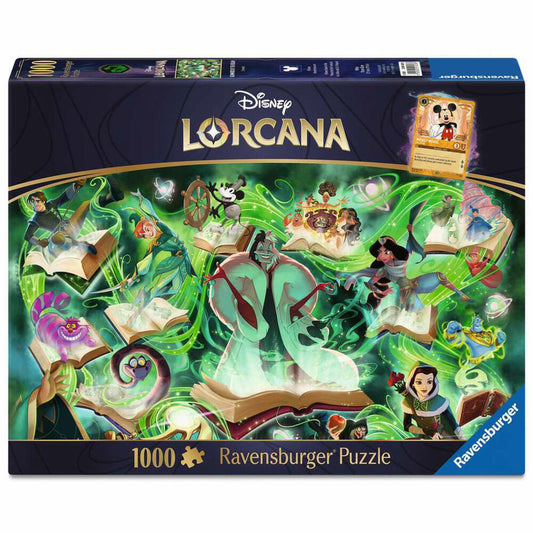 Ravensburger Disney Lorcana Glimmers of the Realm: Emerald, Puzzle, Erwachsenenpuzzle, 1000 Teile, 12001623