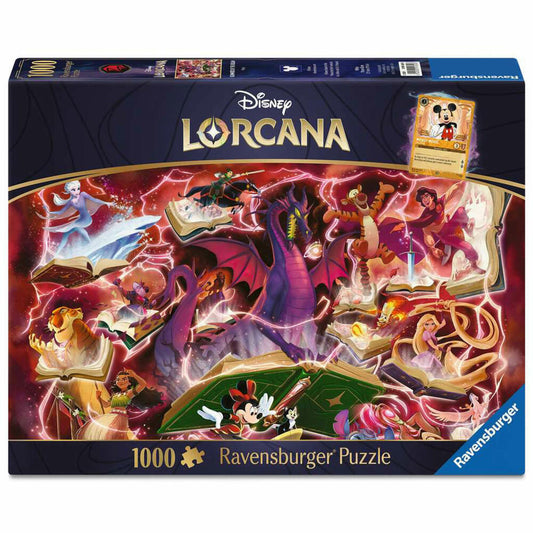 Ravensburger Disney Lorcana Glimmers of the Realm: Ruby, Puzzle, Erwachsenenpuzzle, 1000 Teile, 12001624