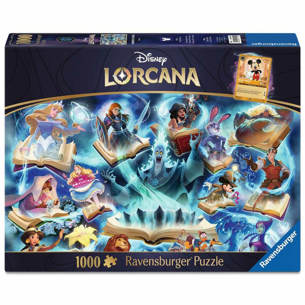Ravensburger Disney Lorcana Glimmers of the Realm: Sapphire, Puzzle, Erwachsenenpuzzle, 1000 Teile, 12001625