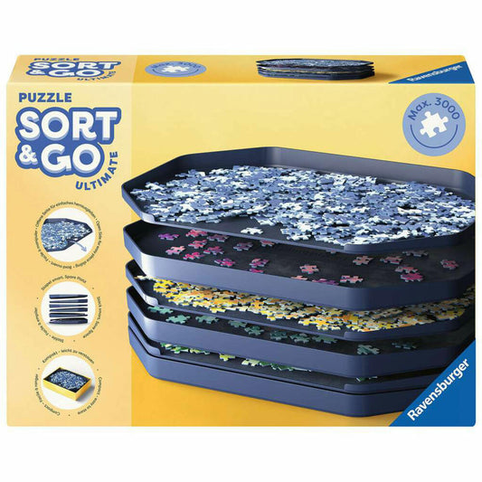 Ravensburger Sort & Go Ultimate, Sortiersystem für Puzzle, Sortierschalen, Sortierboxen, 12001676