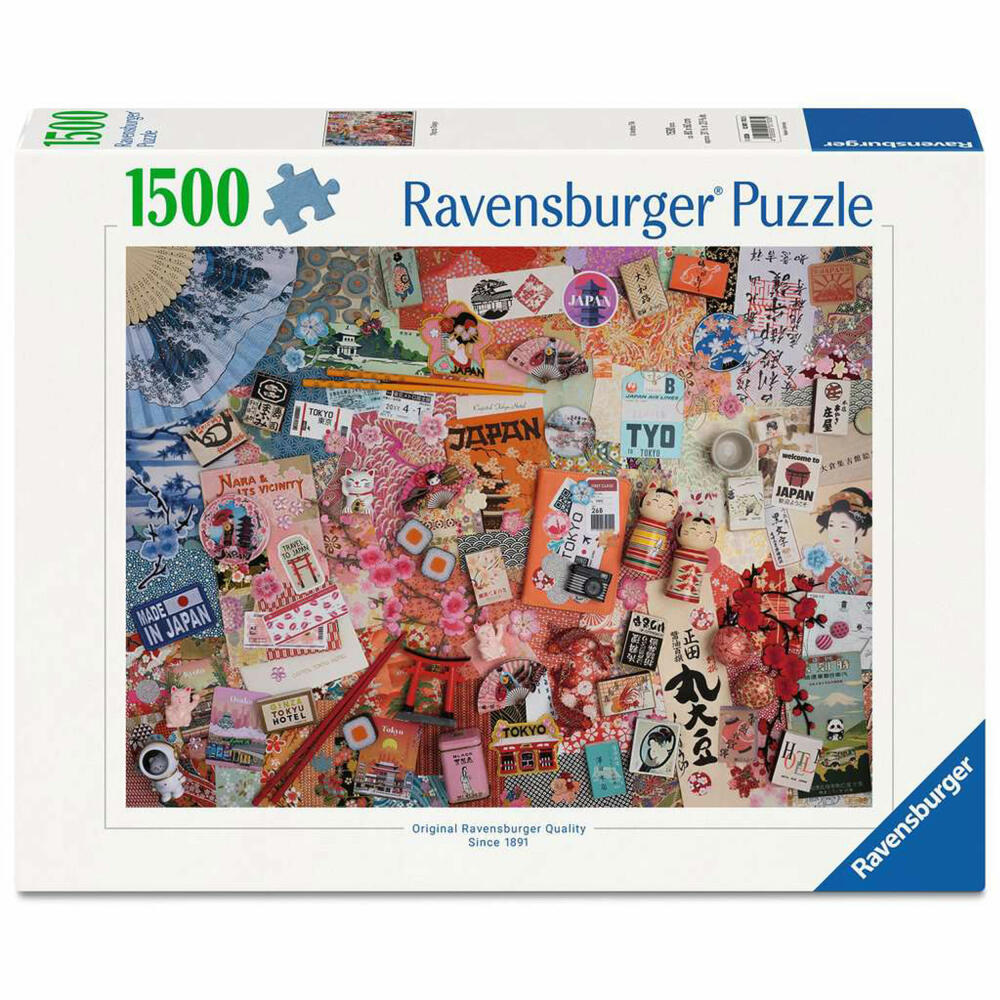 Ravensburger Reise nach Tokio, Puzzle, Erwachsenenpuzzle, 1500 Teile, 12001703