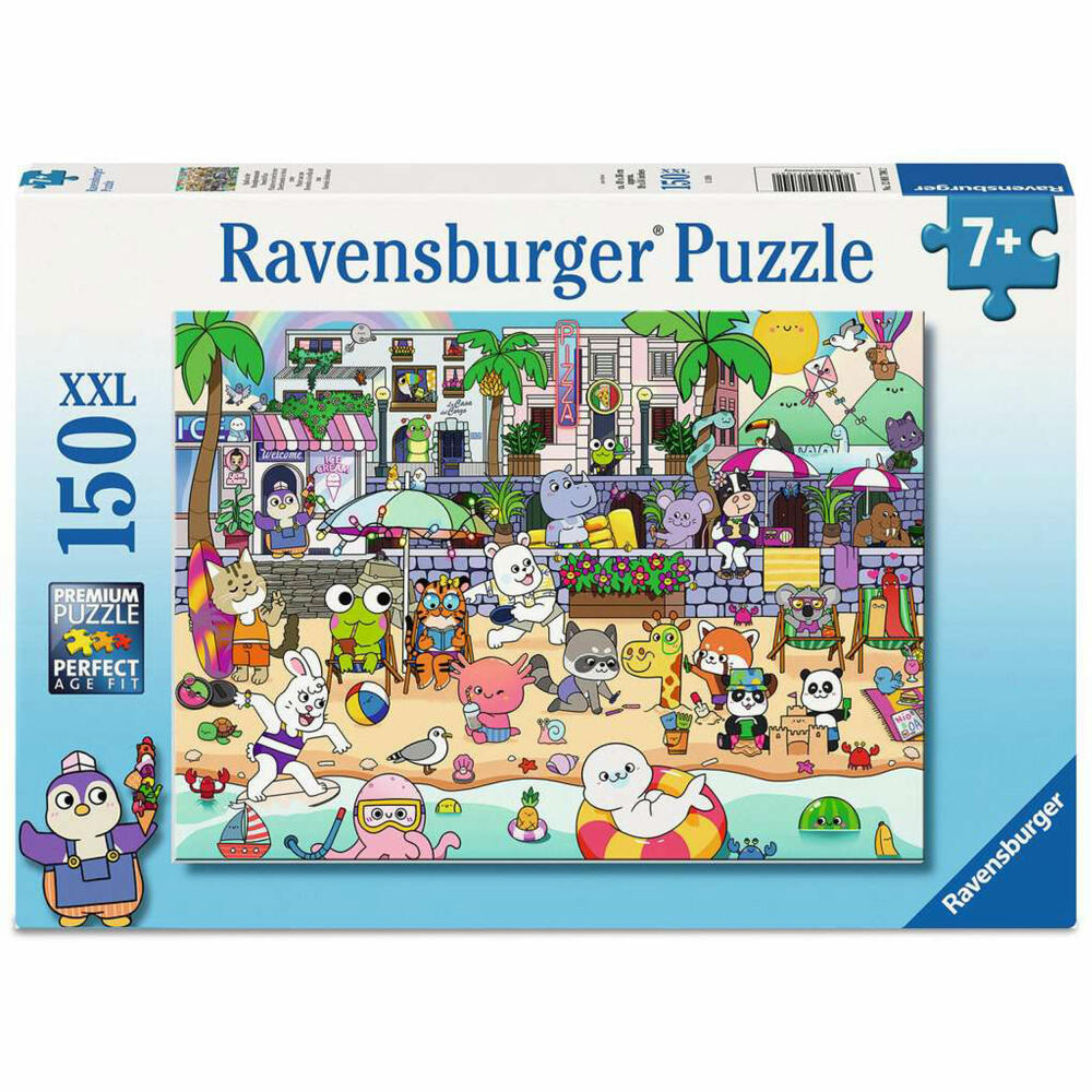 Ravensburger Spaß an der Strandpromenade, Puzzle, Kinderpuzzle, Kinder, 150 Teile XXL, 12001704