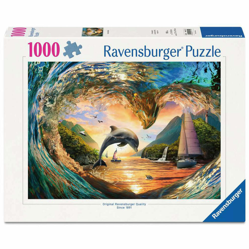 Ravensburger Sprung in den Sonnenuntergang, Puzzle, Erwachsenenpuzzle, 1000 Teile, 12001711