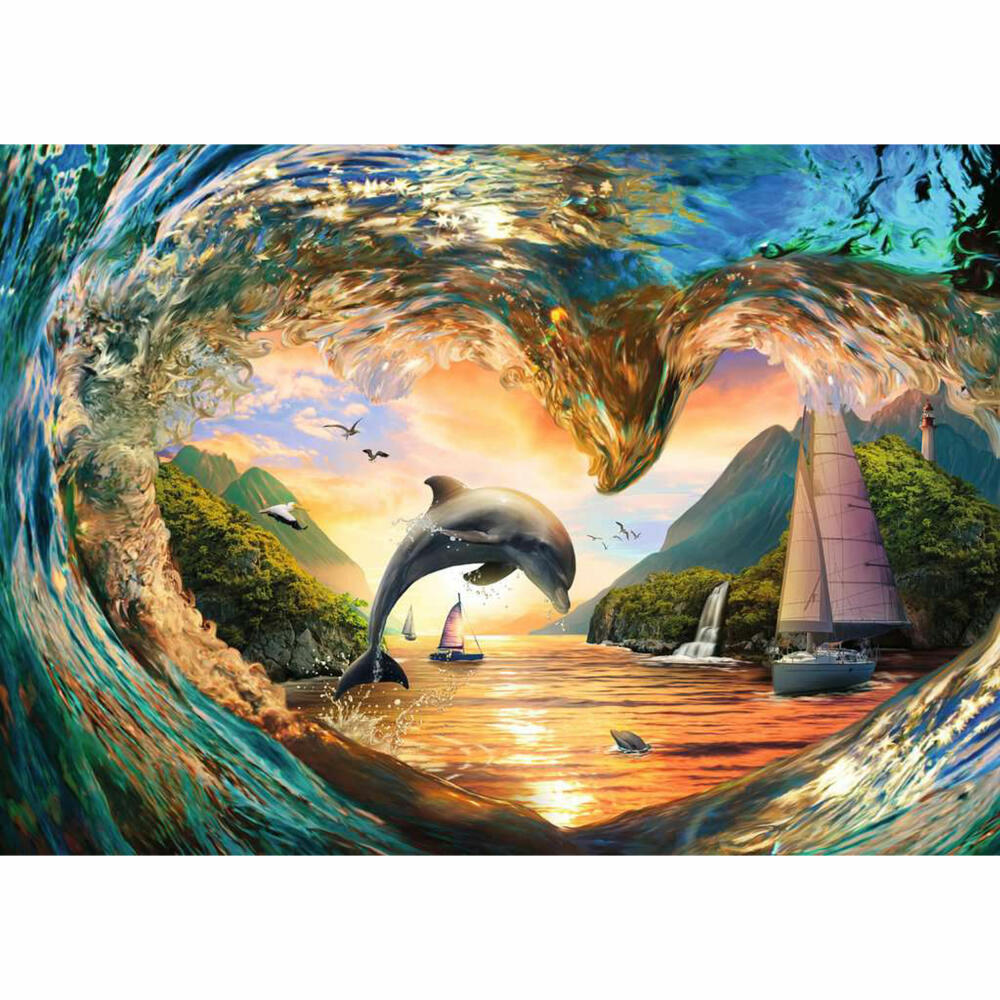 Ravensburger Sprung in den Sonnenuntergang, Puzzle, Erwachsenenpuzzle, 1000 Teile, 12001711