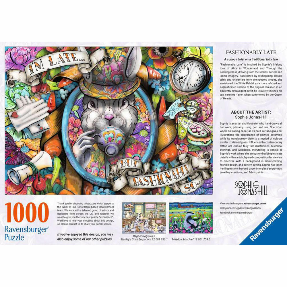 Ravensburger Nostalgie Nager, Puzzle, Erwachsenenpuzzle, 1000 Teile, 12001712