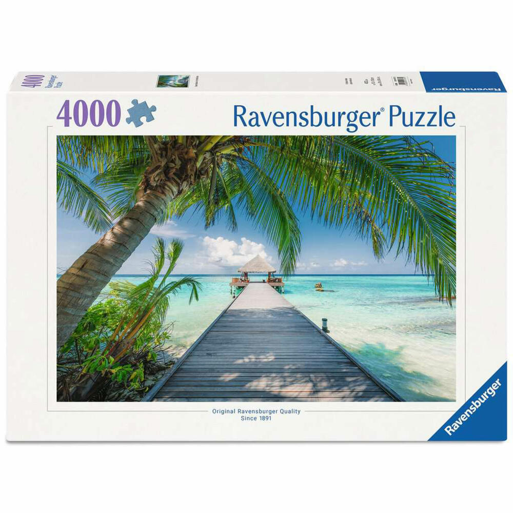 Ravensburger Traumstrand auf den Malediven, Puzzle, Foto-Puzzle, Erwachsenenpuzzle, 4000 Teile, 12001737