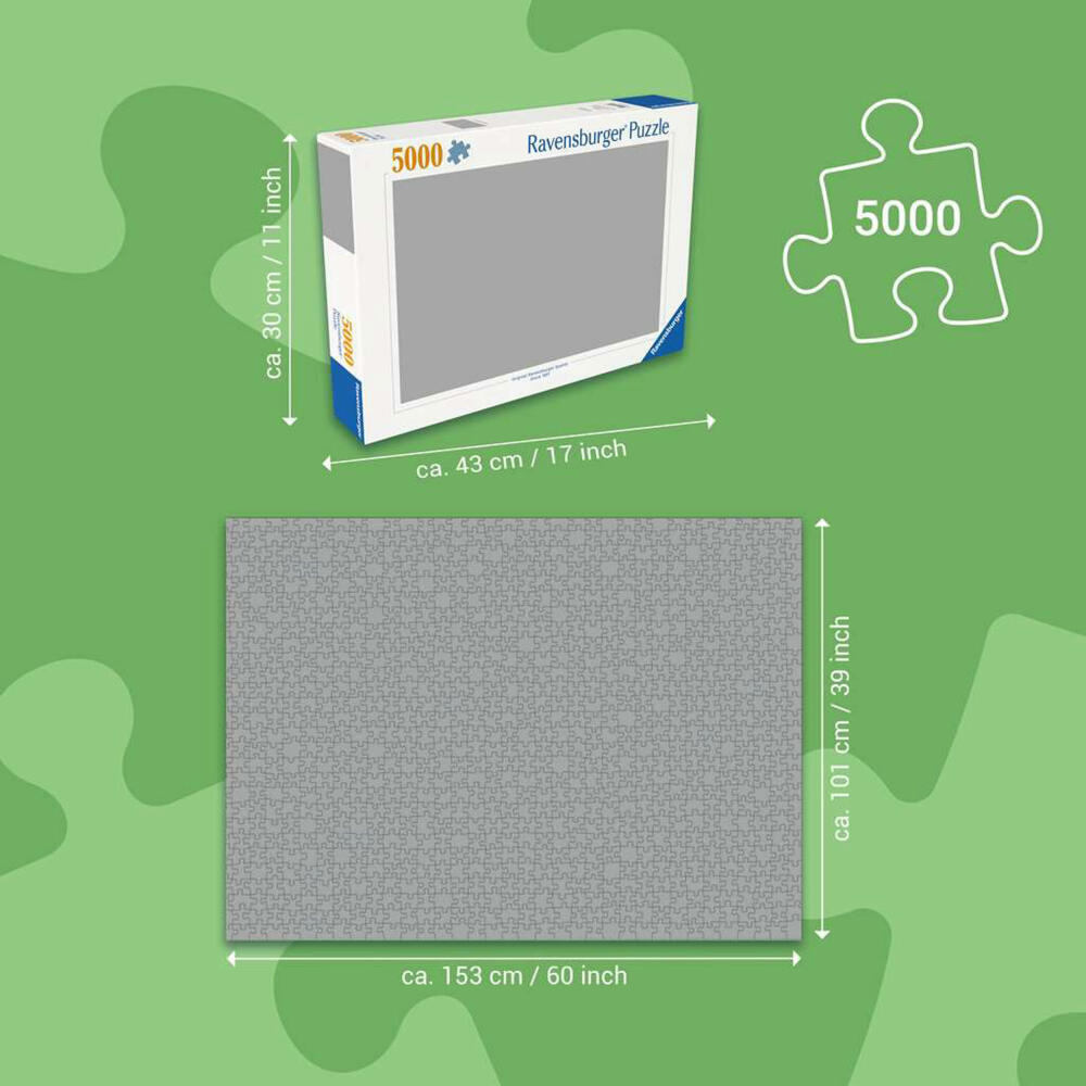 Ravensburger Weltkarte mit Sehenswürdigkeiten, Puzzle, Erwachsenenpuzzle, 5000 Teile, 12001738