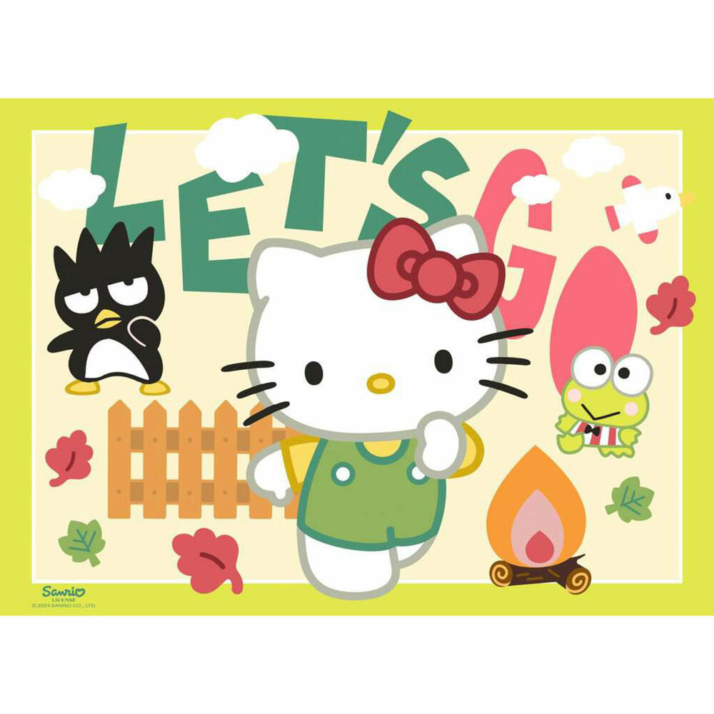 Ravensburger Los gehts, Hello Kitty!, Puzzle, Kinderpuzzle, 4 x 100 Teile, 12004159