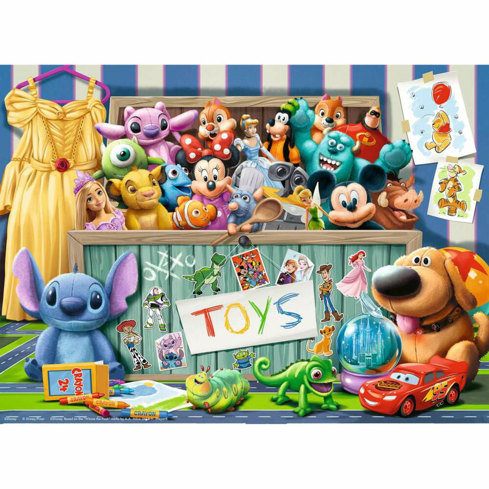 Ravensburger Disney Pixar Multicharacter, Puzzle, Kinderpuzzle, 100 Teile XXL, ab 6 Jahren, 12004203