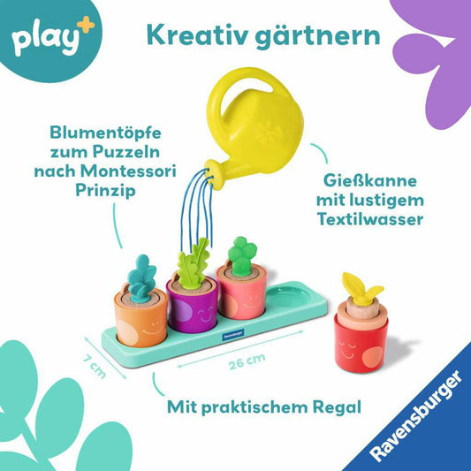 Ravensburger Play+ Puzzle- und Spiel-Set: Meine kleinen Pflanzen, Spielzeug, Motorik, ab 18 Monaten, 12034063