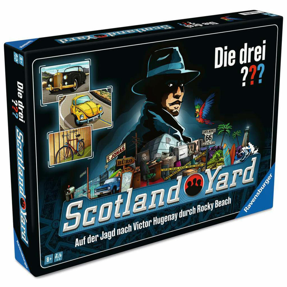 Ravensburger Die drei ??? Scotland Yard, Detektiv-Spiel, Denkspiel, Brettspiel, ab 8 Jahren, 24741