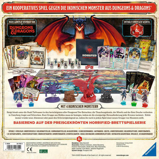 Ravensburger Horrified Dungeons & Dragons, Gesellschaftsspiel, Brettspiel, ab 10 Jahren, 24755