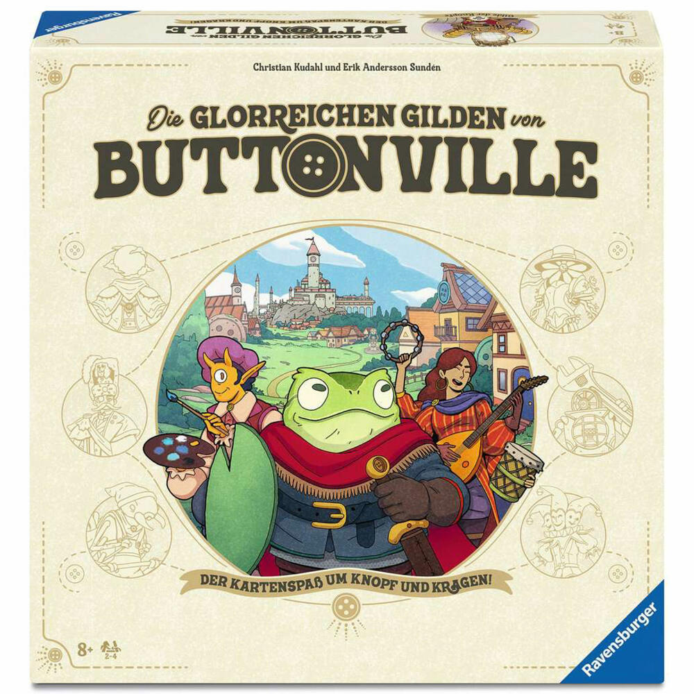 Ravensburger Die glorreichen Gilden von Buttonville, Kartenspiel, Familienspiel, ab 8 Jahren, 24783