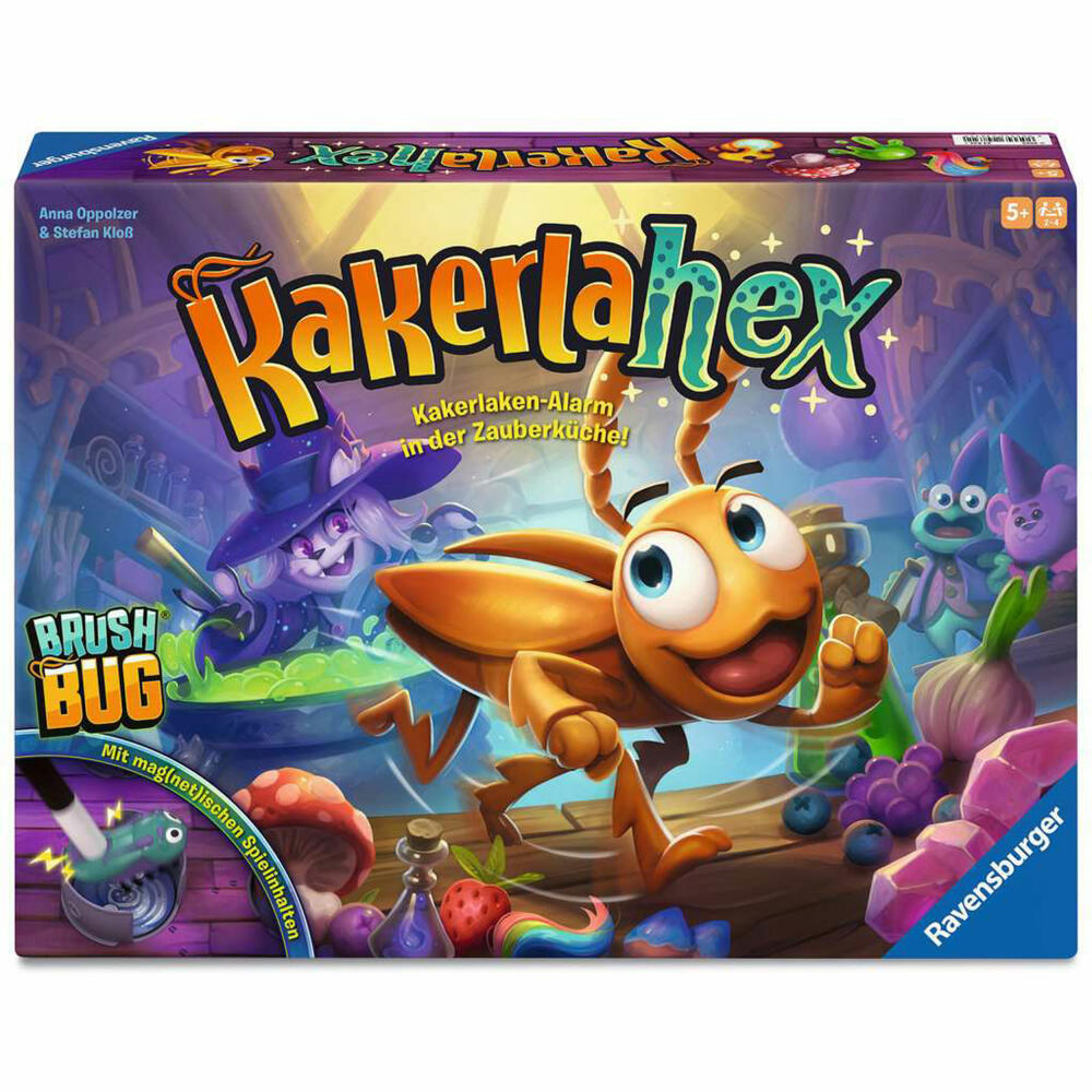 Ravensburger Kakerlakak KakerlaHex, Aktionsspiel, Reaktionsspiel, Brettspiel, ab 5 Jahren, 24832