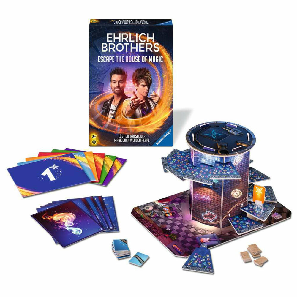 Ravensburger Ehrlich Brothers Escape the House of Magic, Rätselspiel, Gesellschaftsspiel, ab 8 Jahren, 24868