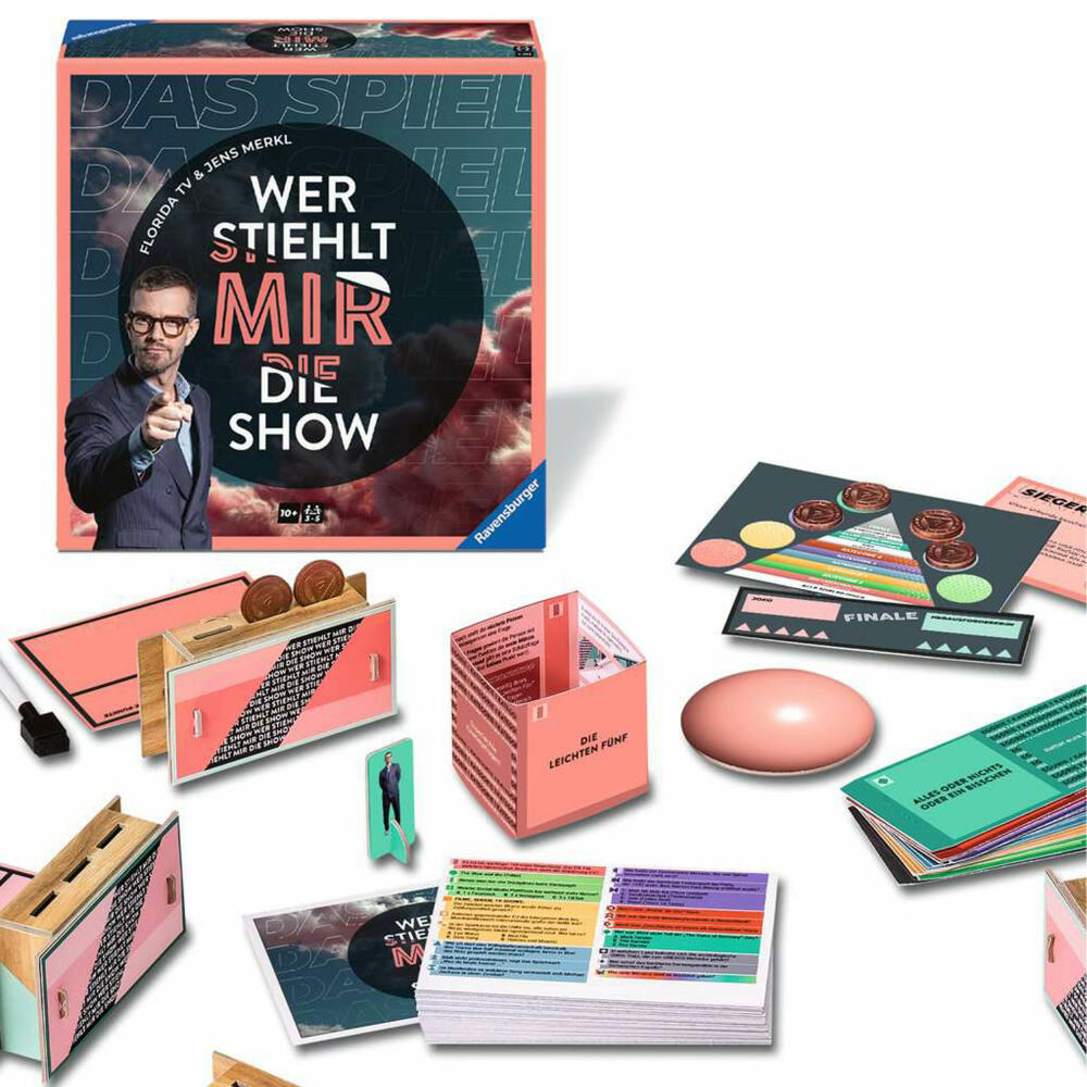 Ravensburger Wer stiehlt mir die Show?, Quizspiel, Gesellschaftsspiel, ab 10 Jahren, 24883