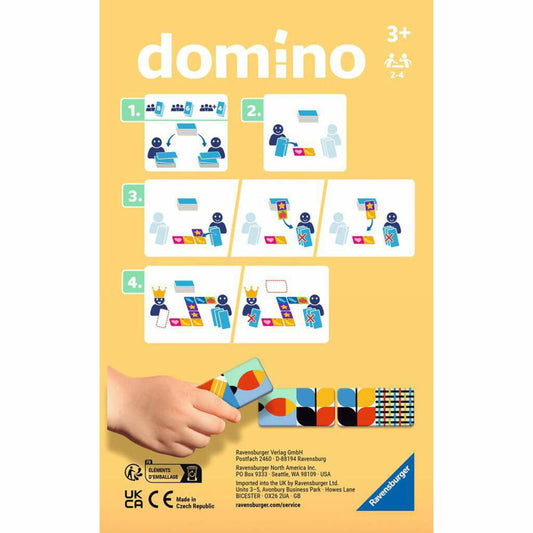 Ravensburger Bluey Domino, Legespiel, Dominokarten, Kartenspiel, ab 3 Jahren, 24902