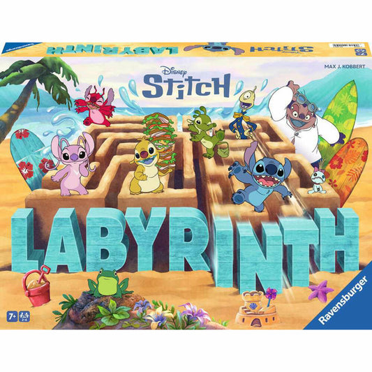 Ravensburger Disney Stitch Labyrinth, Das verrückte Labyrinth, Brettspiel, Denkspiel, ab 7 Jahren, 24943