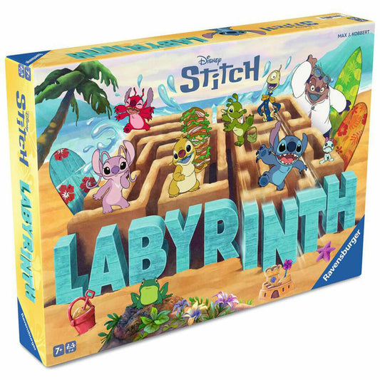 Ravensburger Disney Stitch Labyrinth, Das verrückte Labyrinth, Brettspiel, Denkspiel, ab 7 Jahren, 24943