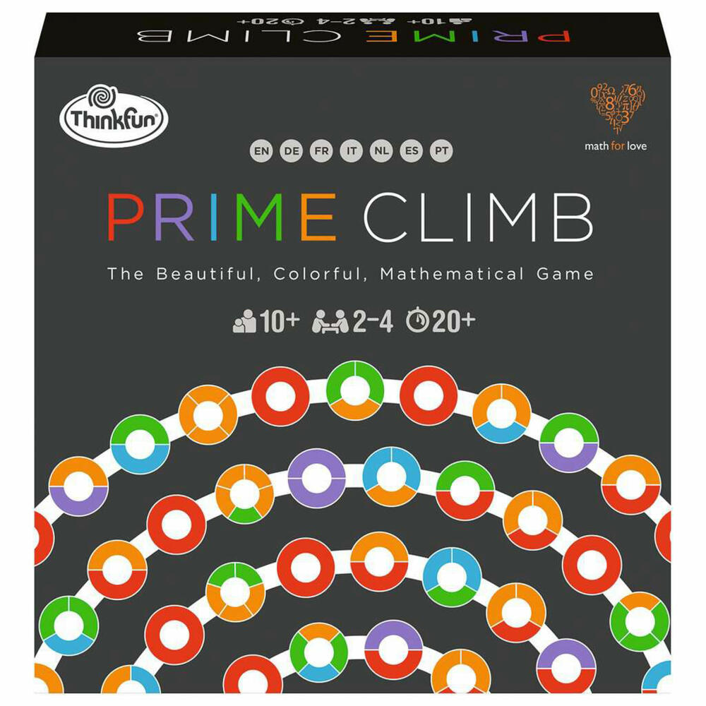 Ravensburger ThinkFun Prime Climb, Denkspiel, Lernspiel, Gesellschaftsspiel, ab 10 Jahren, 76429